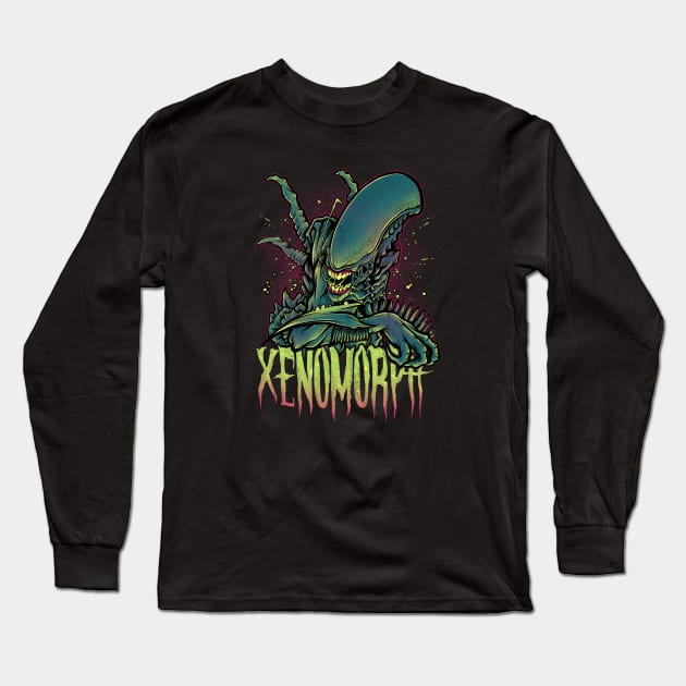 Beware the Xenomorph Long Sleeve T-Shirt by Fearcheck